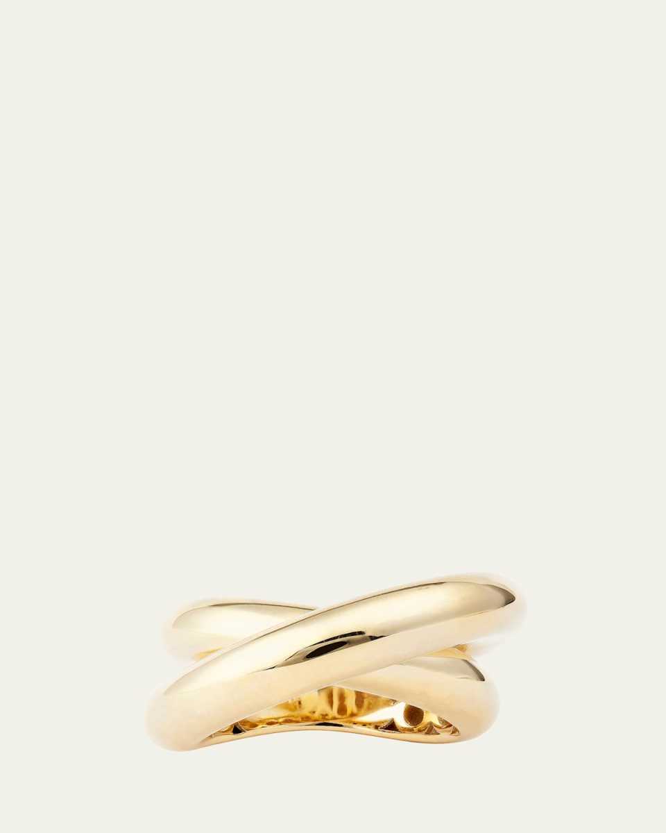 Infinity Loop Ring in 18K Yellow Gold, Big (Size